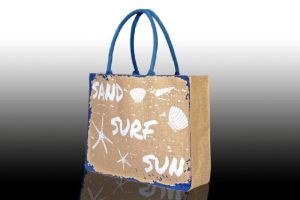 Jute Printed Shopping Bags(CH-20)