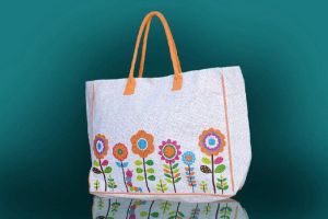 Jute Printed Shopping Bags(CH-26)