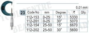 Mitutoyo Outside Micrometer Least Count 0. 01 MM