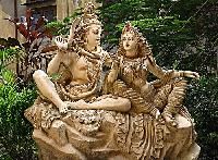 shiv parvati statues