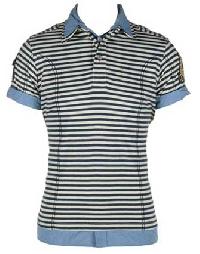 Ladies Striped Polo T-shirt