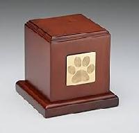 Wooden Cube Urn