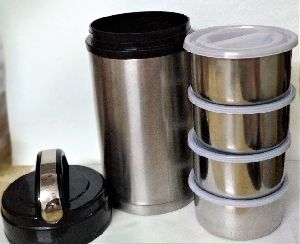 4 in 1 Premium Quality Insulated Stainless Steel Lunch Box