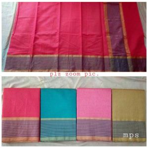 Cotton Fancy Satin Saree