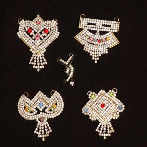 imitation diamond pendant set