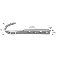 Hook Plate 4.5mm with DCP Holes, 6 Holes