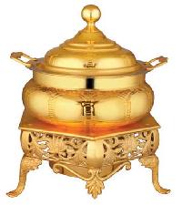 Brass & Steel Gold Plated Chafing Dish