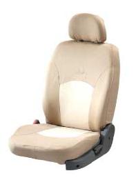 Cotton Satin Beige Seat Covers