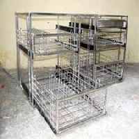 stainless steel kitchen trolley