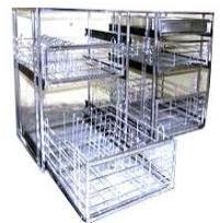 steel kitchen trolley