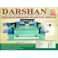 Spindleless Log Veneer Machine with Auto Cutter