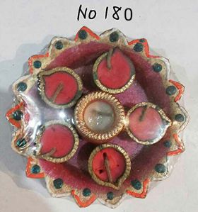 Decorative Diya Thalis