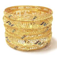 gold plated bangles