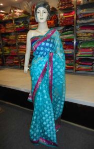 designer jacquard cotton silk saree