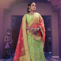 Sanctified Sea Green Net Lehenga Choli