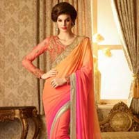 Trendy Georgette Designer Saree