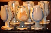 Marble Wine Glass Set
