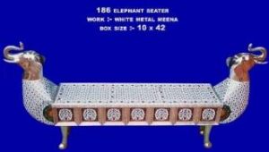 Metal Elephant Seater