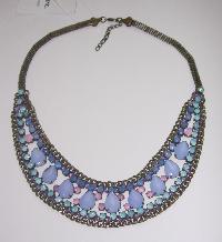 AI-N-1401 BLUE ARTIFICIAL NECKLACE