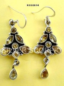 Silver Earrings Rsse - 14