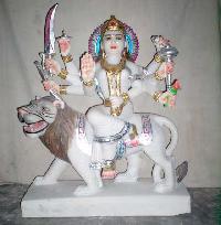 Durga Marble Statue