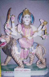 Durga Marble Statue - 86