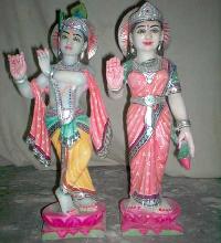 Radha Krishna Marble Statue