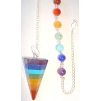 Faceted gemstone pendulums