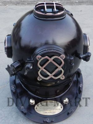 morse us navy mark v solid steel amp brass divers helmet