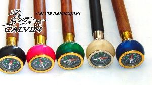 5 Pcs Antique Brass Compass Handle Walking cane