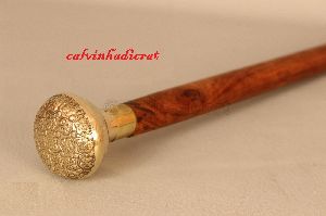 Brass Designer Victorian Handle Walking Stick