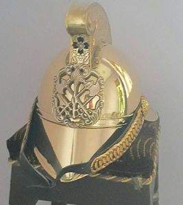 Brass Finish New Reproduce Fire Man Helmet