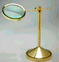 Brass Table Top Stand Magnfying Glass