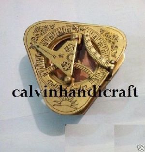 Marine Brass Dollond London Sundial Compass