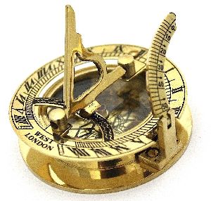 nautical brass sundial marine compass