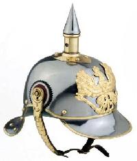 Silver German Helmets