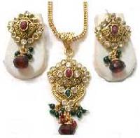 Kundan Pendant Set - (model No. - Kj - 5)