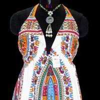 Dashiki halter dress