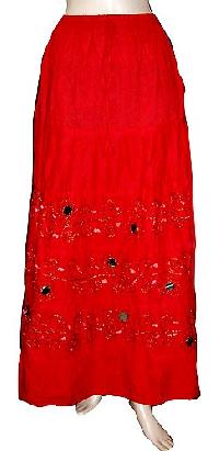 Cotton Embroidered Skirts Sk - 174