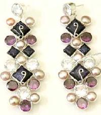 E - 3286 Gemstone Earrings