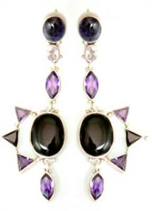 Gemstone Earrings E - 2872