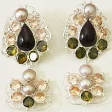 Gemstone Earrings E - 3282