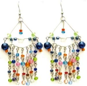 ER-4030 metal Beads earring