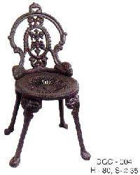 Metal Black Cast Iron Garden Chair