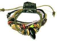 Beaded Leather Bracelet