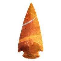 Hand Knapped Indian Jasper Arrowheads