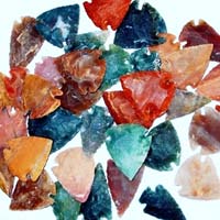 Hand Knapped Indian Jasper Arrowheads