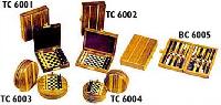 Sheeshamwood Pegged Travel Chess Set