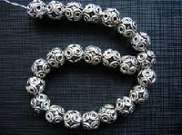 indian silver beads