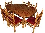 6 Chairs Dining Set Rectangle